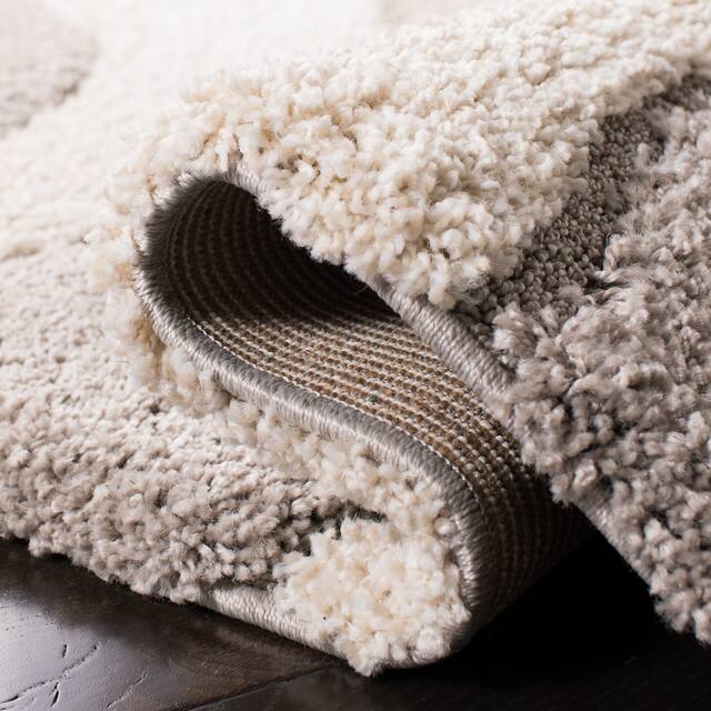 SAFAVIEH Florida Shag Jayati Abstract 1.2-inch Thick Rug