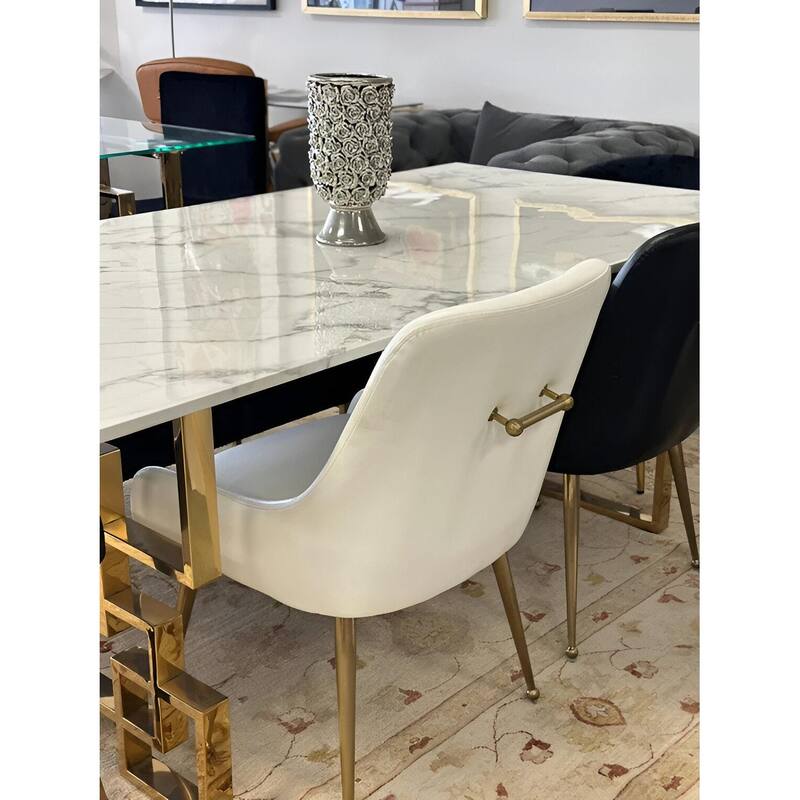 Heye III Velvet Modern Dining Chair (Set of 4)