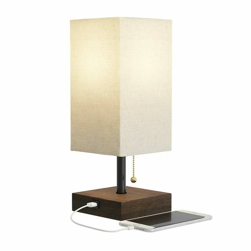 Desk Lamp with Pull Chain and USB Port - 5" x 14"