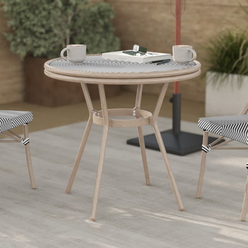 Bistro Table with Metal Frame