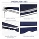 preview thumbnail 14 of 32, Outsunny 10' x 8' Electric Awning, Retractable Awning, UV Protection Sun Shade Shelter with Remote Controller