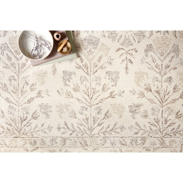 slide 2 of 6, Alexander Home Annabelle Farmhouse Hand-hooked Wool Rug 2'3" x 3'9" - Ivory/Neutral