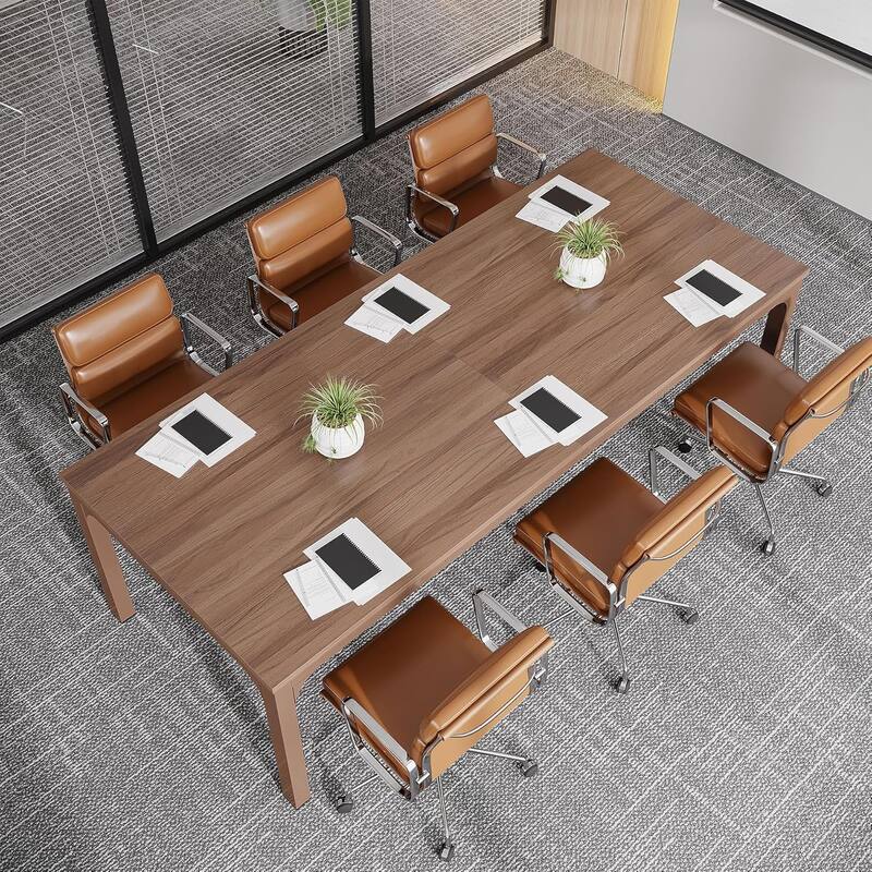 78.74" Large Rectangle Conference Table/Desk, Modern Seminar Meeting Table, Business Tables for Boardroom & Office
