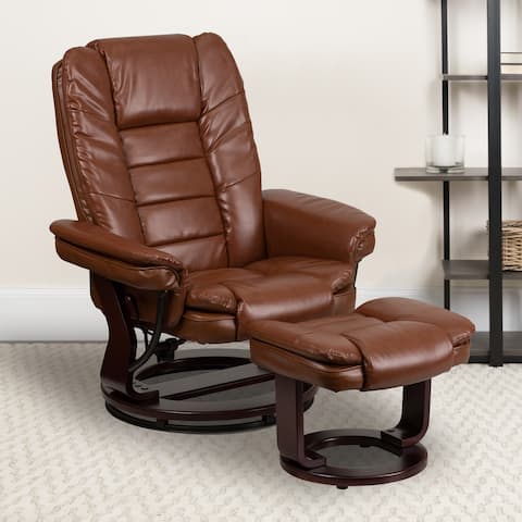 Contemporary LeatherSoft Recliner