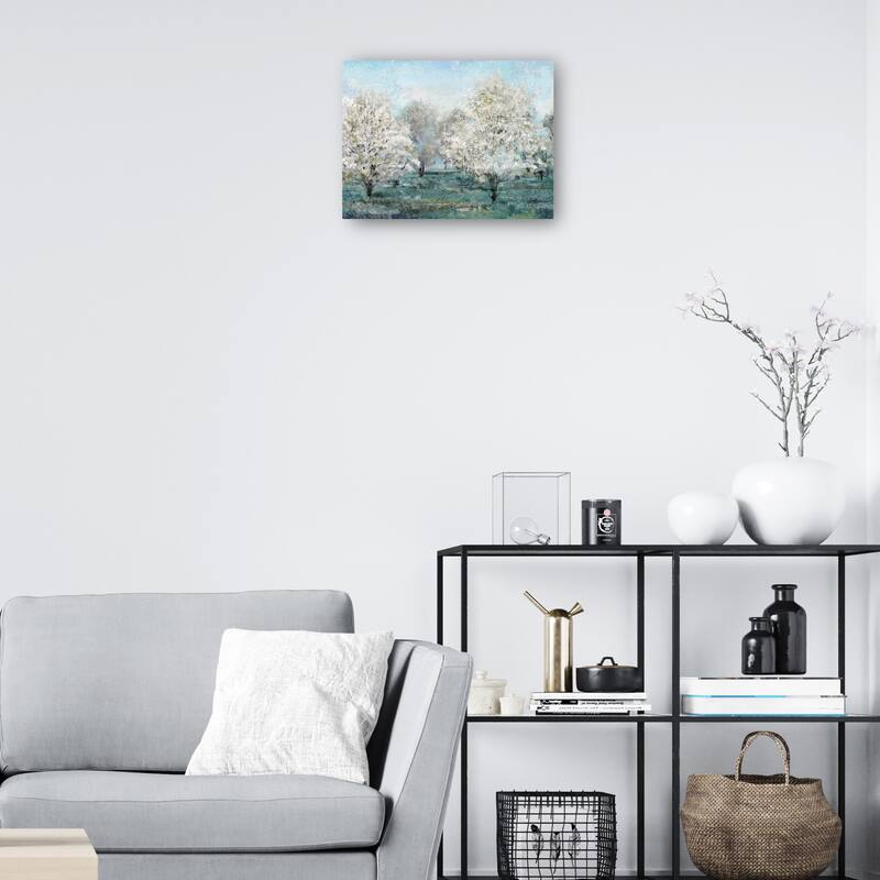 Flowering Trees By Studio Arts Canvas Art Print