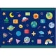 preview thumbnail 2 of 32, Well Woven Crayola Vibrant Modern Classroom Playroom Kids Rug