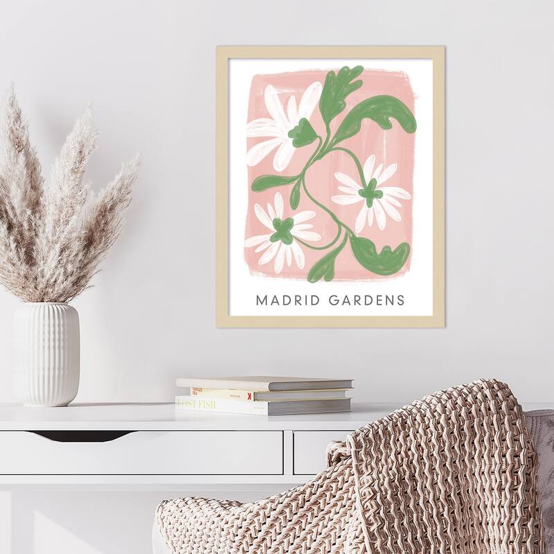 Madrid Gardens by Lucille Price Wood Framed Wall Art Print