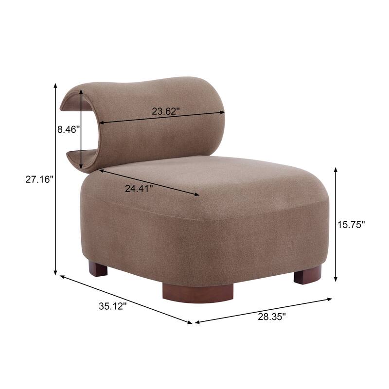 Christopher Knight Home - Nerida Modern Upholstered Accent Chair with Pet-Friendly Fabric