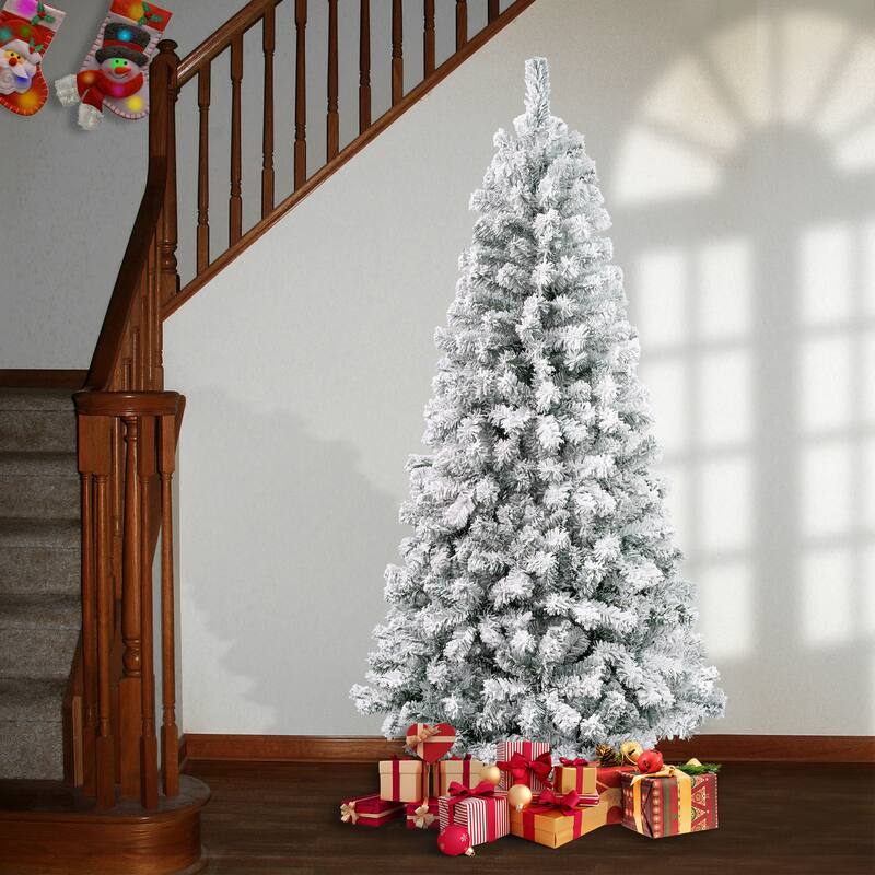 National Tree Company 6 ft. Acacia Flocked Tree - 6 Foot