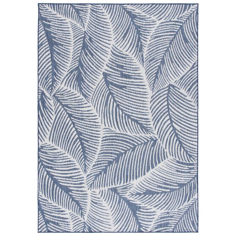 SAFAVIEH Beach House Khrystyna Transitional Rug - 4' x 6' - Navy/Ivory