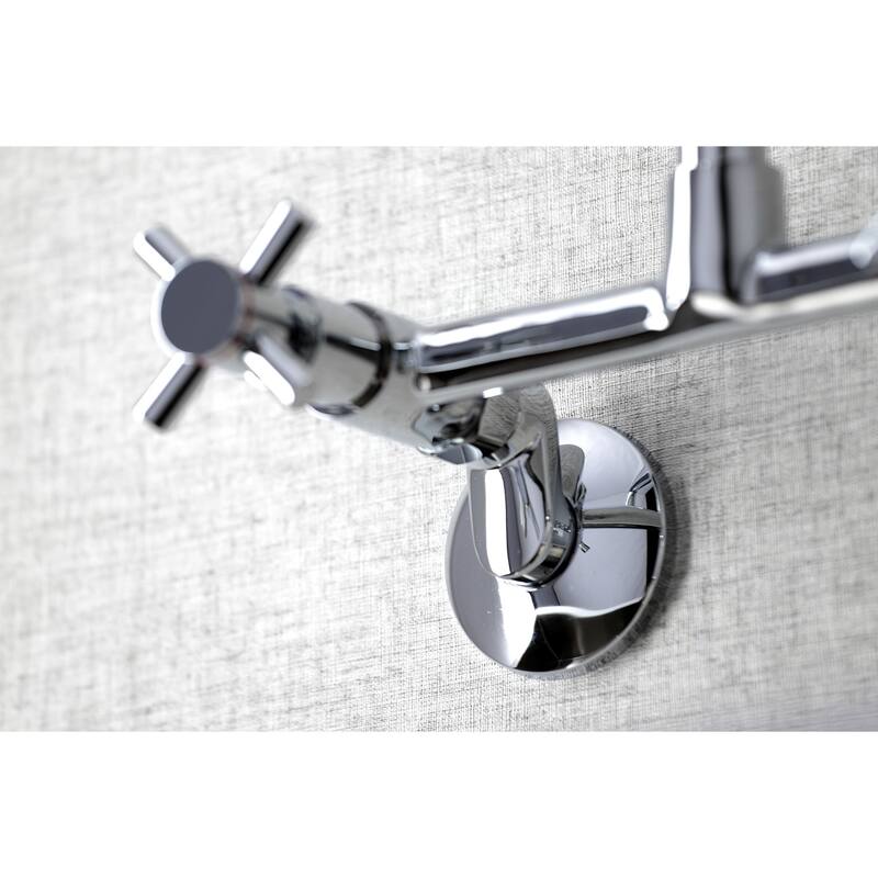 Kingston Brass Concord Two-Handle Wall Mount Kitchen Faucet