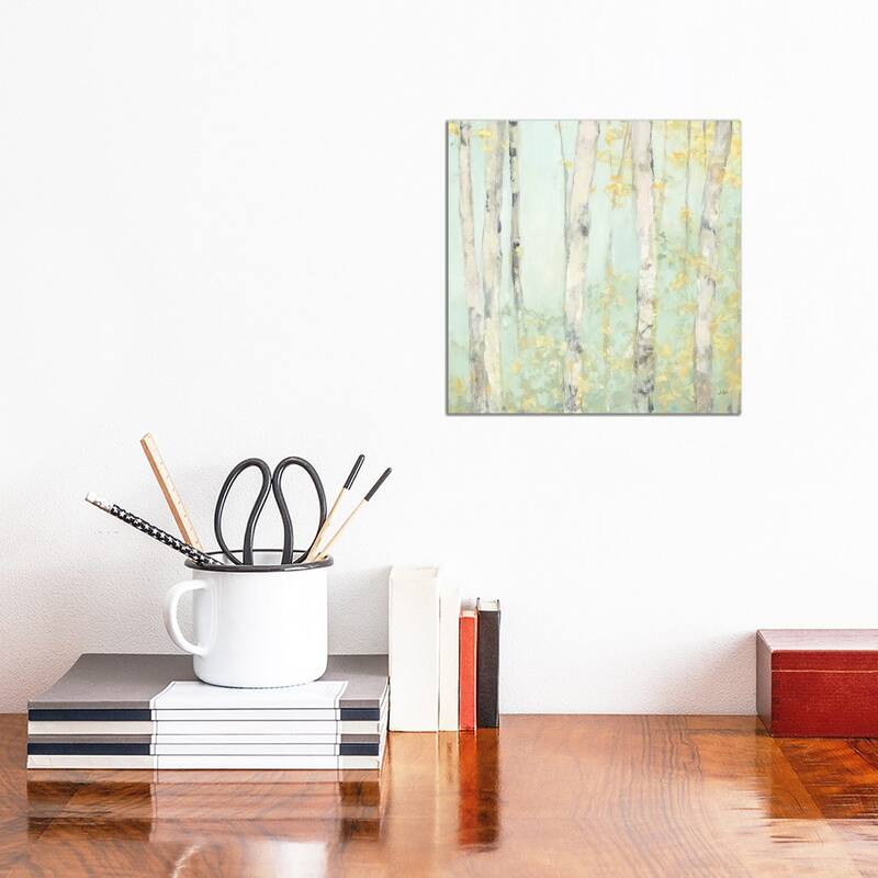 iCanvas "Spring Birches" by Julia Purinton Canvas Print - 12x12x1.5