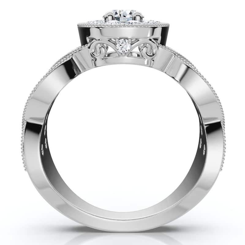 1Ct TW Wendy Diamond Engagement Ring Gold Lab Grown
