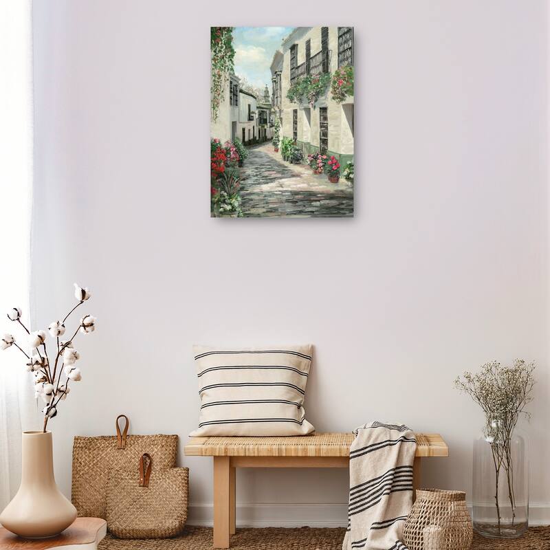 Village Street II By Studio Arts Canvas Art Print