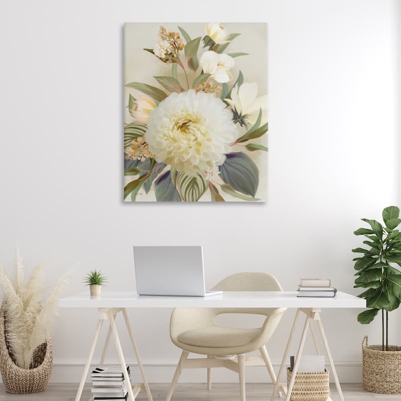 Stupell Elegant Dahlia Bundle Canvas Wall Art Design By House Fenway