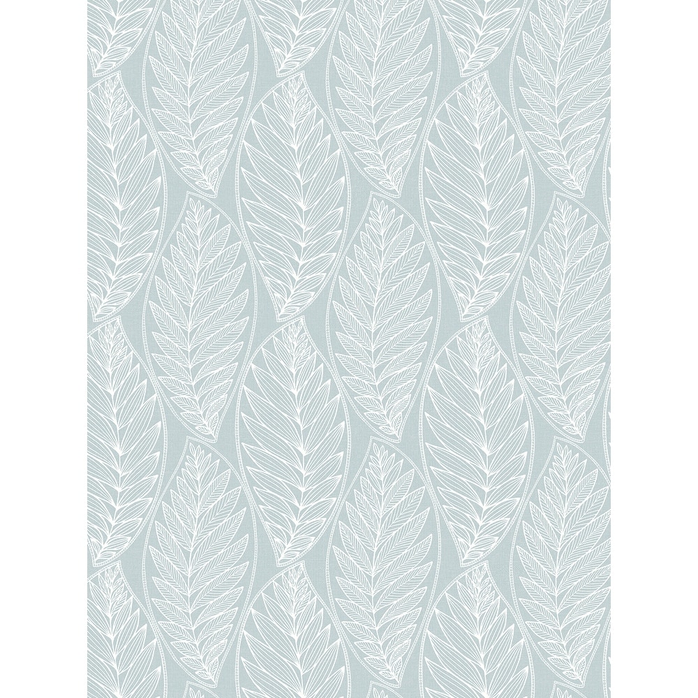 Seabrook Designs Kira Leaf Husk Unpasted Wallpaper