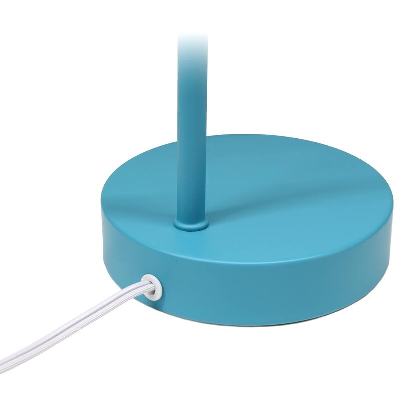 Desk Lamp with Cone Shade and Gooseneck - 15.25" - Cyan Blue