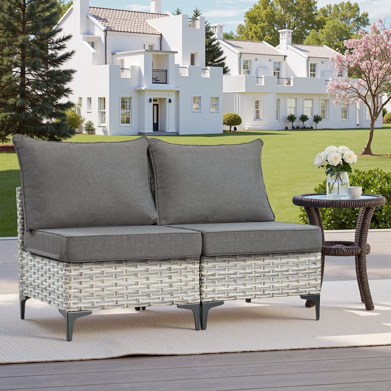 XIZZI Outdoor Seat Back Cushion Set Plush Comfort for Patio Furniture