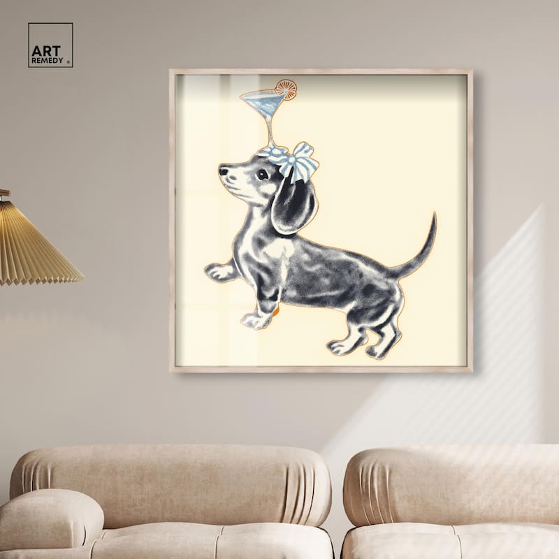 Martini Pup I Shadowbox by Art Remedy