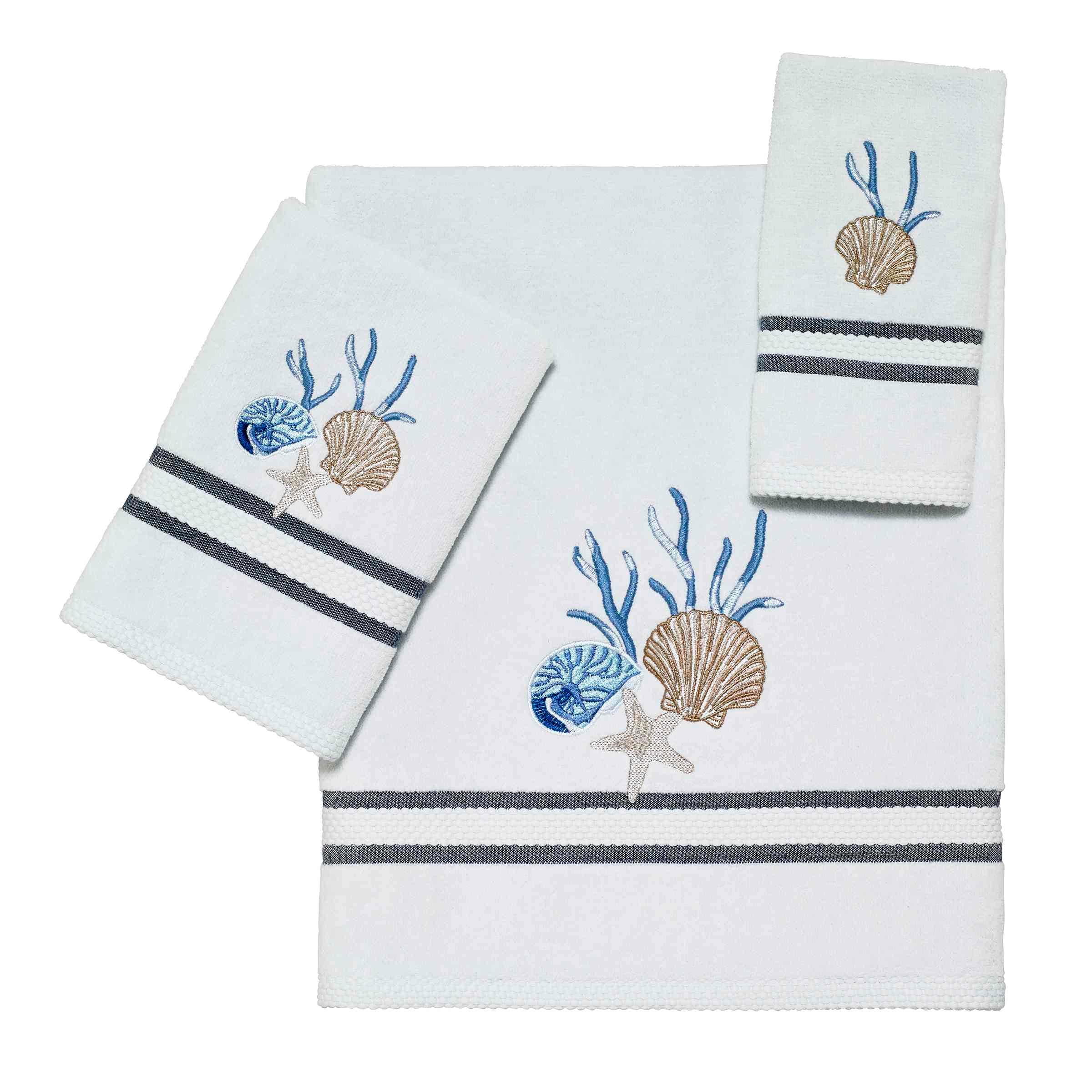 Avanti Blue Lagoon 3-Piece Towel Set - Towel 3pc Set - B/H/FT