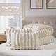 preview thumbnail 38 of 37, Madison Park Jasmine Ultrasoft Faux Fur Ribbed Comforter Set
