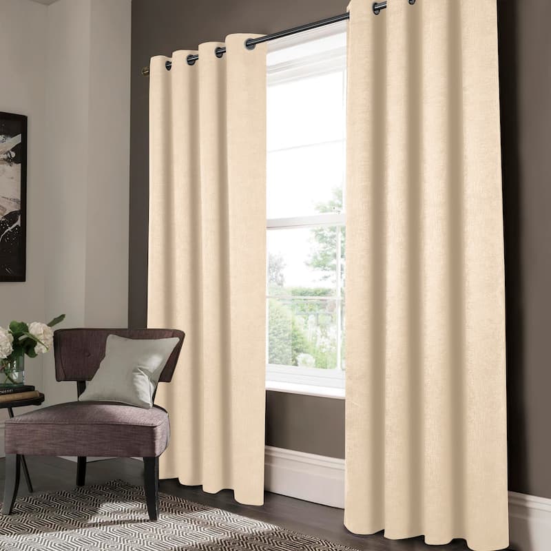 Lynx Matte Embossed Room Darkening Grommet Panel 84" - (1x) 52 x 84 in.