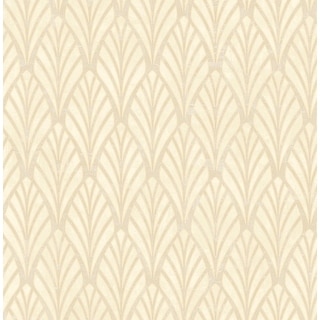 Seabrook Designs Junie Natural Shell Unpasted Wallpaper - 20.5 in. W x 33 ft. L