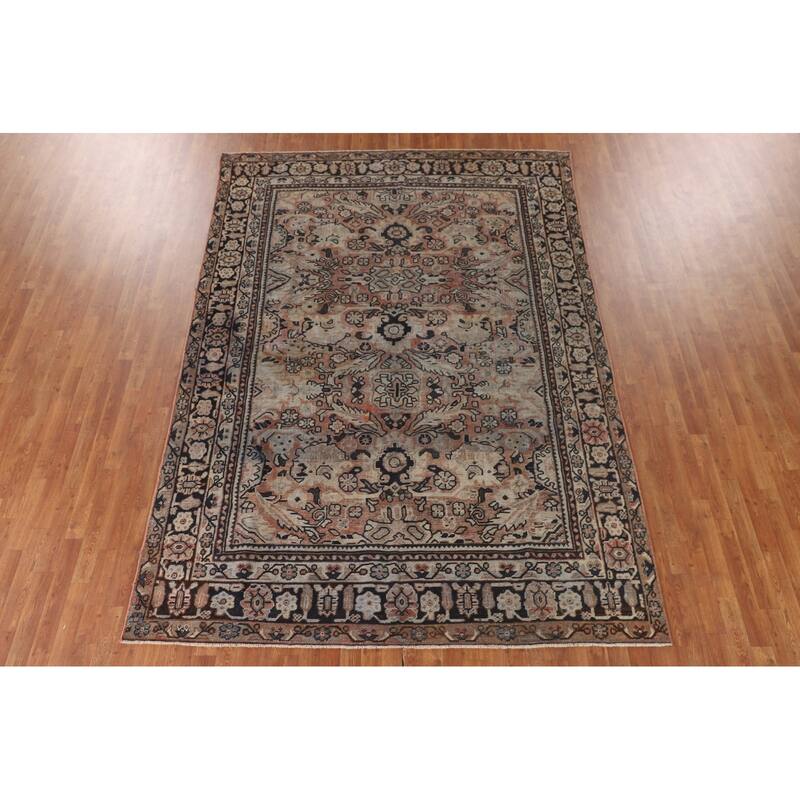 Mahal Persian Antique Area Rug Handmade Wool Carpet - 7'5"x 10'7"