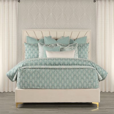 The Great Gatsby At The Gate Art Deco Bed Cap Comforter Set with Sewn Corners