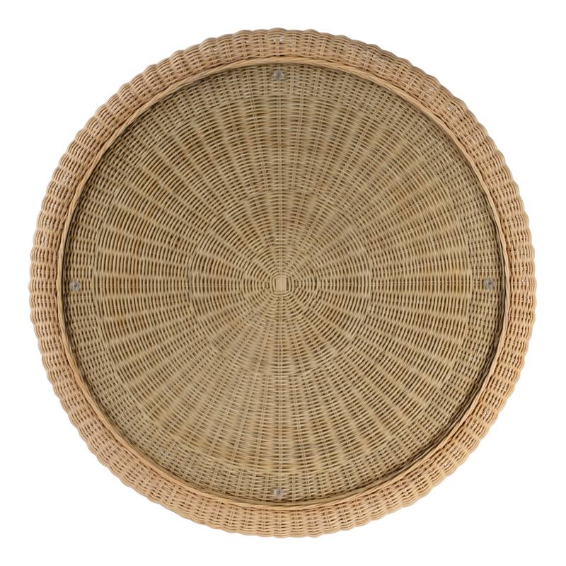 Flora Rattan Scalloped Coffee Table