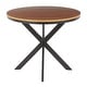 preview thumbnail 13 of 19, Carbon Loft Torkia X-pedestal Industrial Wood and Metal Dinette Table - N/A