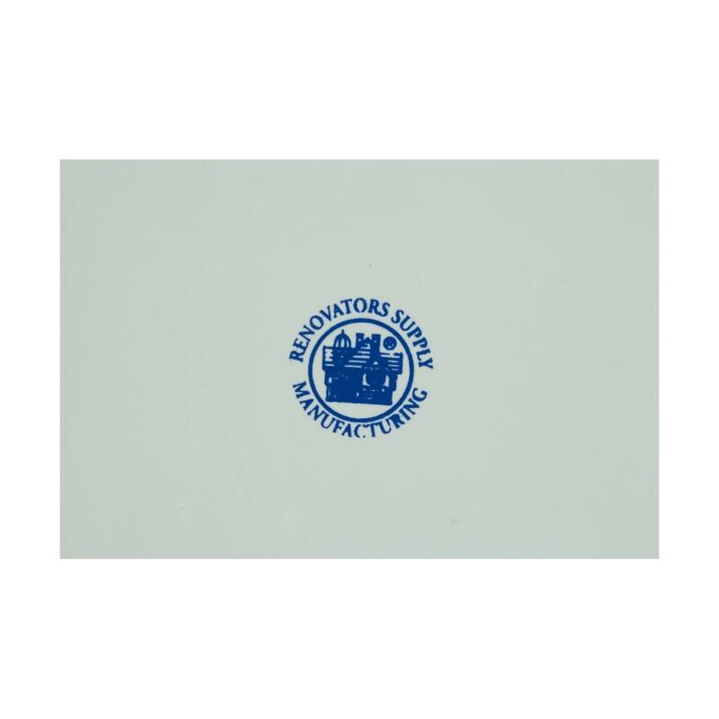 White Pedestal Sink Basin Replacement Part 30.38" W with Splashguard rim, Overflow and 8" Faucet Hole Renovators Supply - White