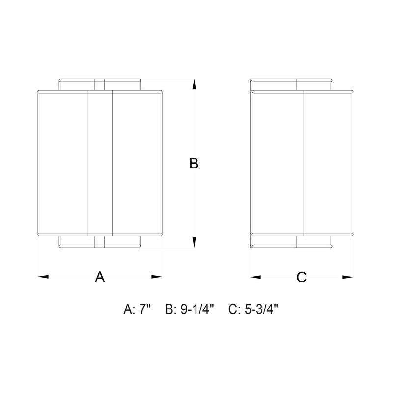 Vaxcel Lighting Burnaby 1 Light Wall Sconce with White Fabric Shade