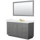 Option Dark Gray / White Quartz Top / Brushed Gold