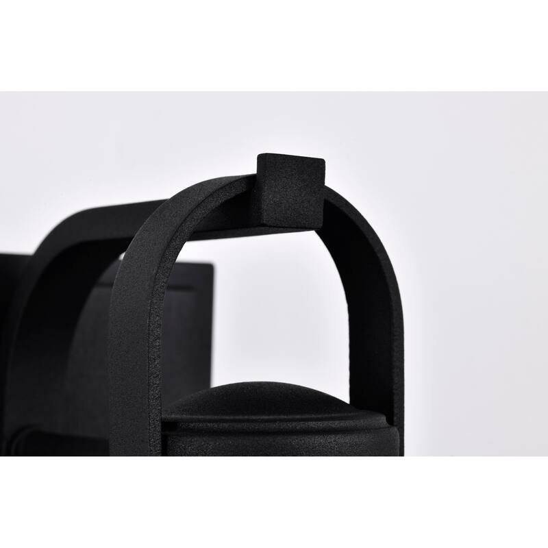 Ridge Small Outdoor Lantern Black Finish Clear Seeded Glass