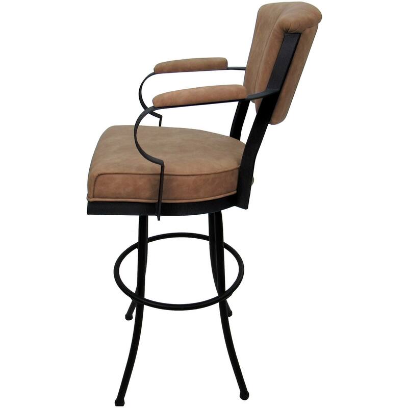 Miami Extra Tall 34" Spectator Metal Bar Stool on Noam Base - 34" Seat Height