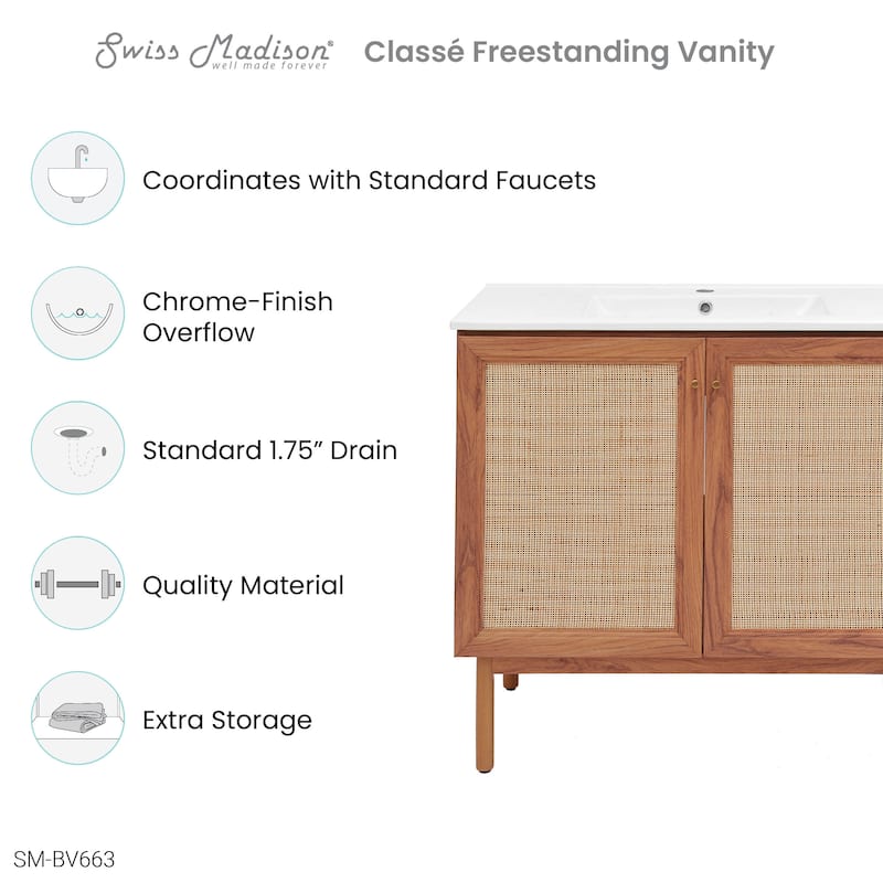 Classe Bathroom Vanity in Oak