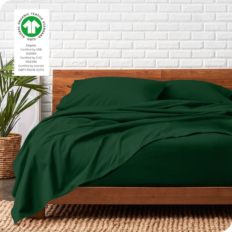 Bare Home Organic Cotton Flannel Sheet Set