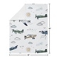 preview thumbnail 4 of 3, Sweet Jojo Designs Vintage Airplane Boy Baby Receiving Security Swaddle Blanket Green Blue Yellow Airplanes Plane Transportation