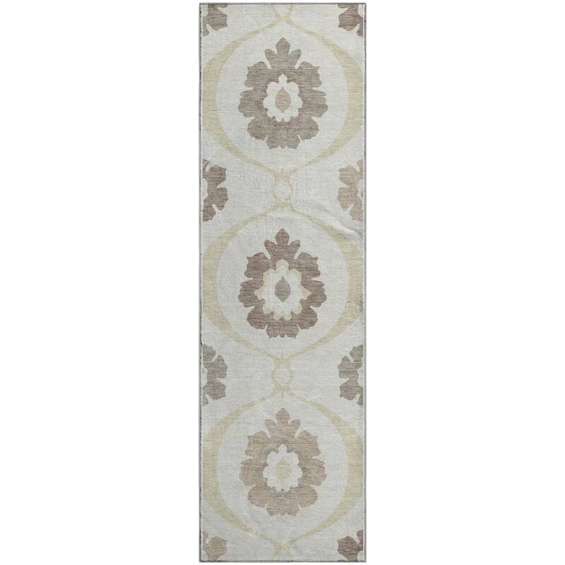 Premium Washable Super Soft Floral Scallops Mayfield Rug