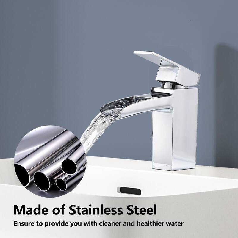 Topcraft 5.9in Single Handle Single Hole Bathroom Faucet Bathroom Vessel Faucet