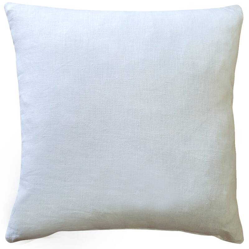 Wandering Lines Deep Sea Linen 19x19 Throw Pillow with Polyfill Insert