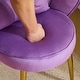 preview thumbnail 19 of 40, Scalloped Petal Velvet Accent Chair with Pillows