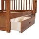 preview thumbnail 9 of 34, Full over Full Size Bunk Bed with Ladders, Solid Wood Kids Storage Bed Frame with 2-Storage Drawers for Bedroom, Walnut
