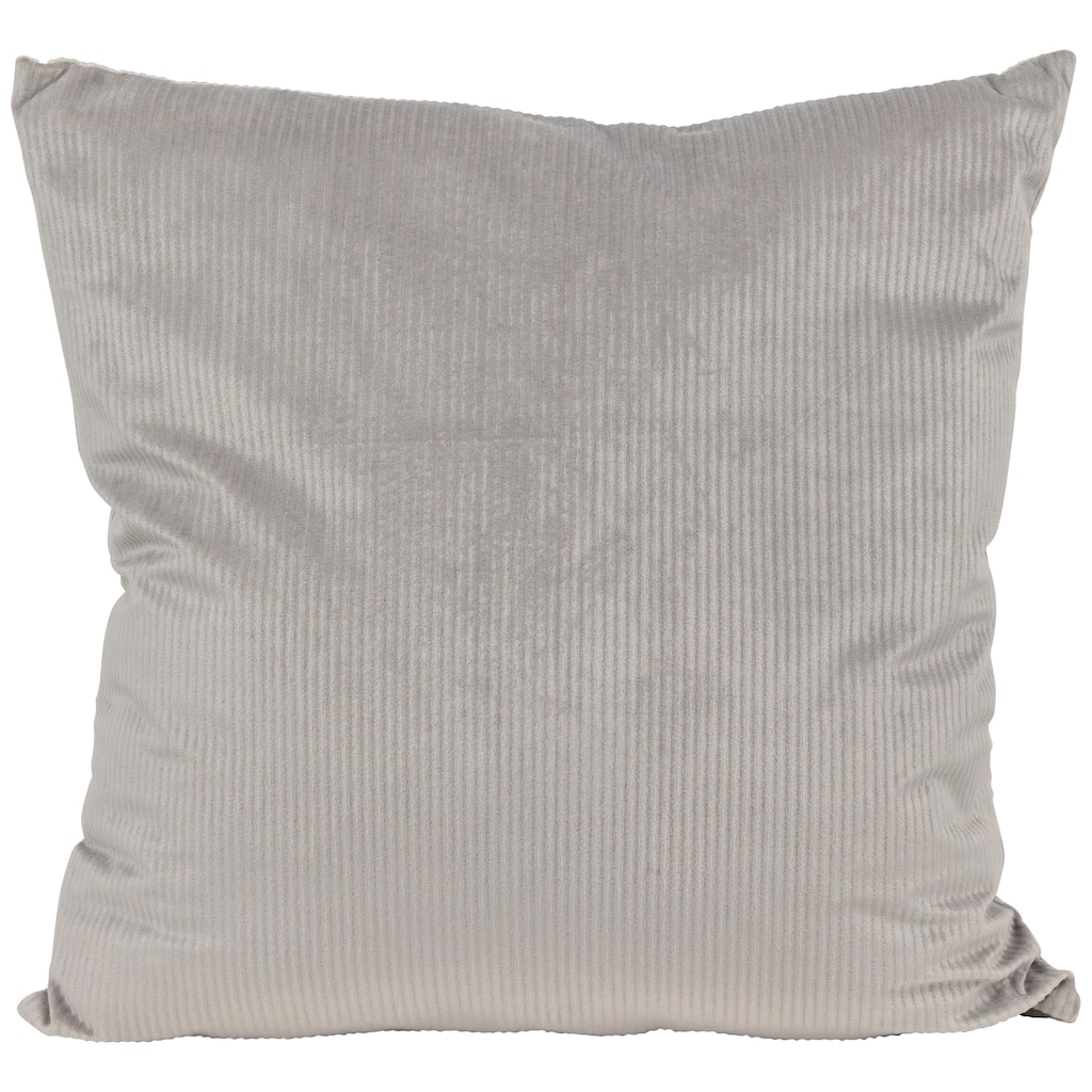 Corduroy Square Throw Pillow - 18" -Gray