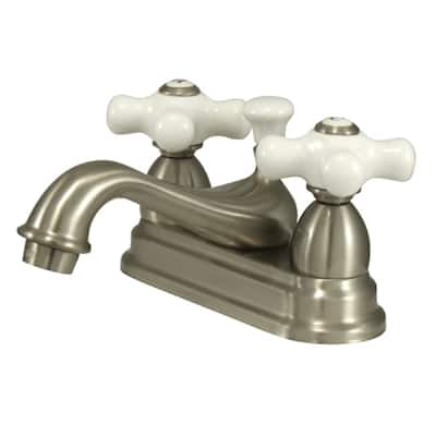 Elements Of Design Double Handle 4" Centerset Bathroom Faucet with