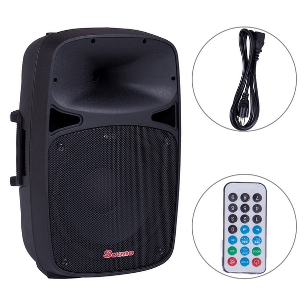 12'' 2-Way Powered Active Speaker 800W Pro USB/SD Card Bluetooth Remote Control