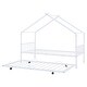 preview thumbnail 15 of 14, Metal Twin Size House Bed with Twin Size Trundle