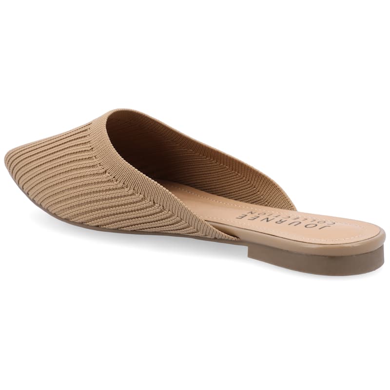 Journee Women's Medium and Wide Width Aniee Mule Flats