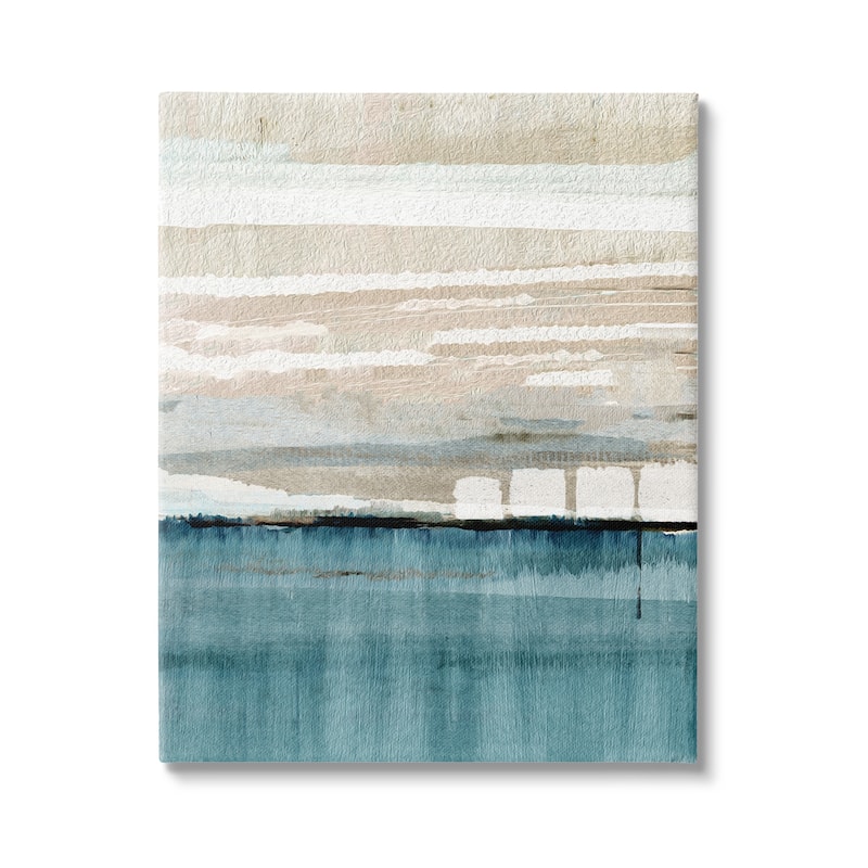 Stupell Abstract Ocean Landscape Canvas Wall Art Design by Flora Kouta - 24 x 30